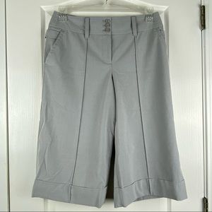 Loft Capri Trousers Wide Leg Gray